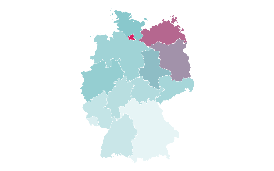 Affinity by region — Vitali Klitschko, Germany