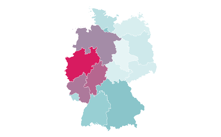 Affinity by region — Voetbal International, Germany