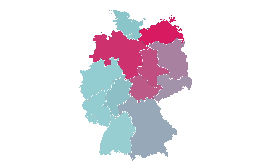 Affinity by region — Volkswagen Amarok, Germany