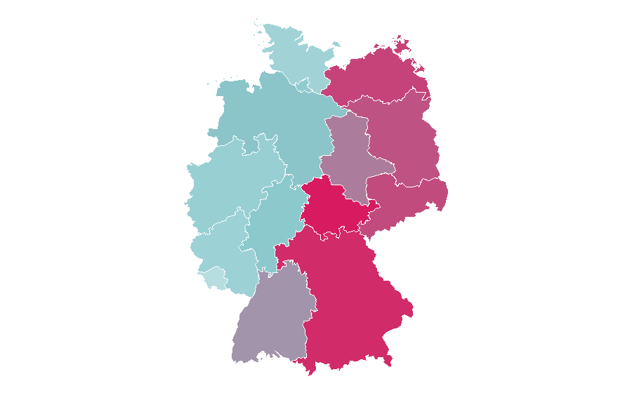 Affinity by region — Volkswagen Caddy, Germany