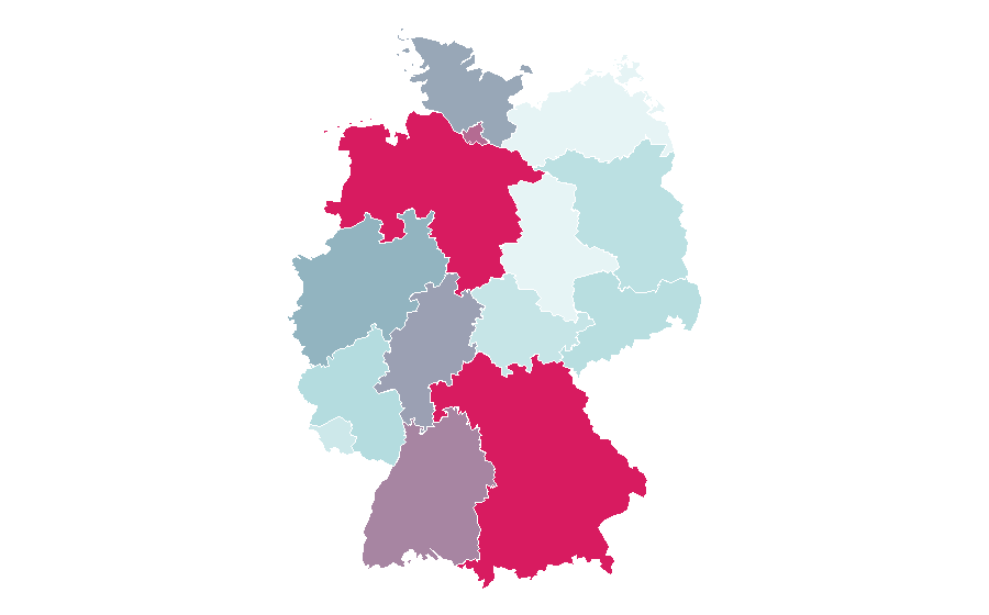 Affinity by region — Volkswagen California, Germany