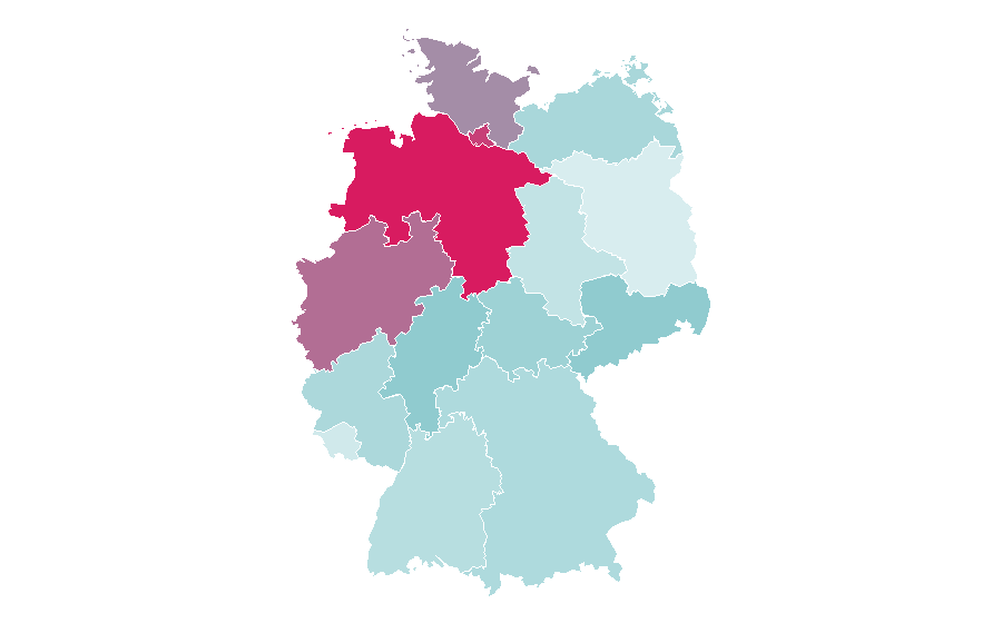 Affinity by region — Volkswagen Fox, Germany
