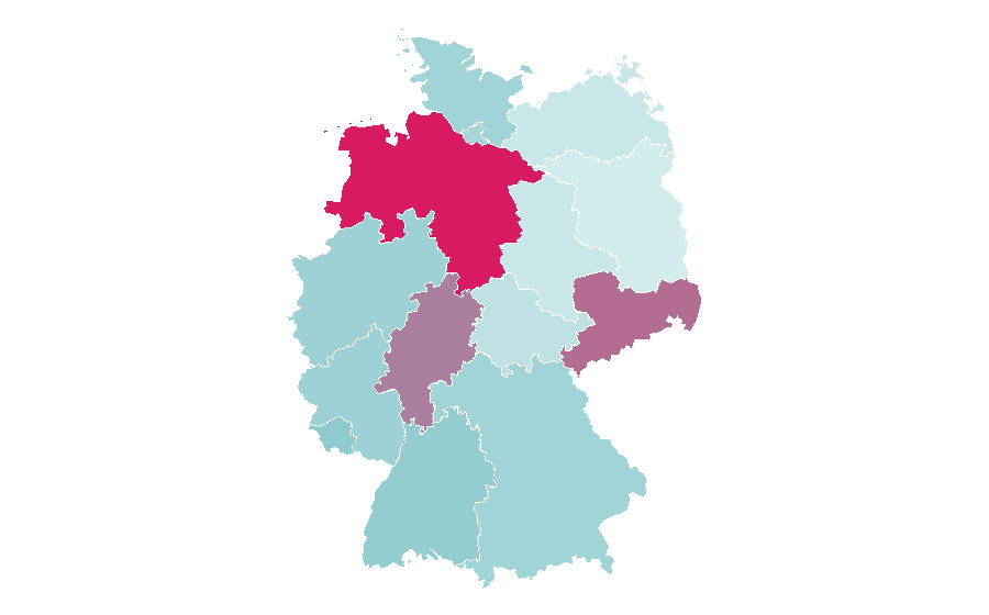Affinity by region — Volkswagen Gol, Germany