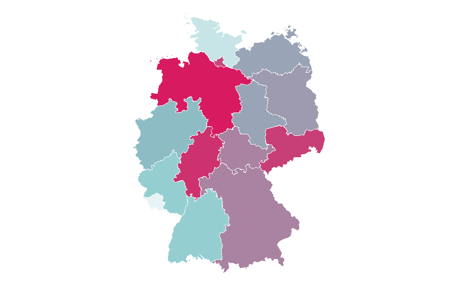 Affinity by region — Volkswagen Jetta, Germany