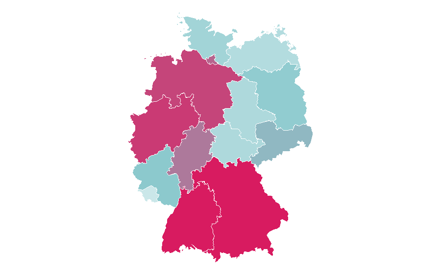 Affinity by region — Volkswagen Sharan, Germany
