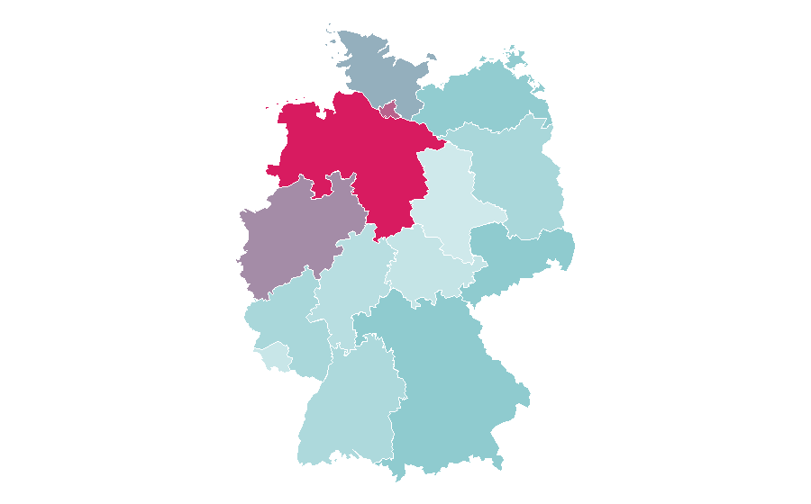 Affinity by region — Volkswagen Type 2, Germany