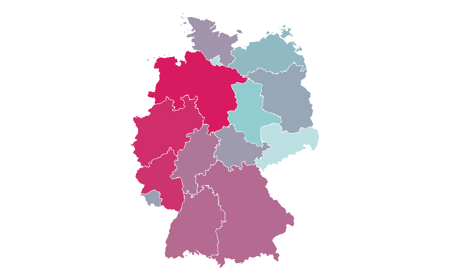 Affinität nach Region — Vorwerk (company), Deutschland
