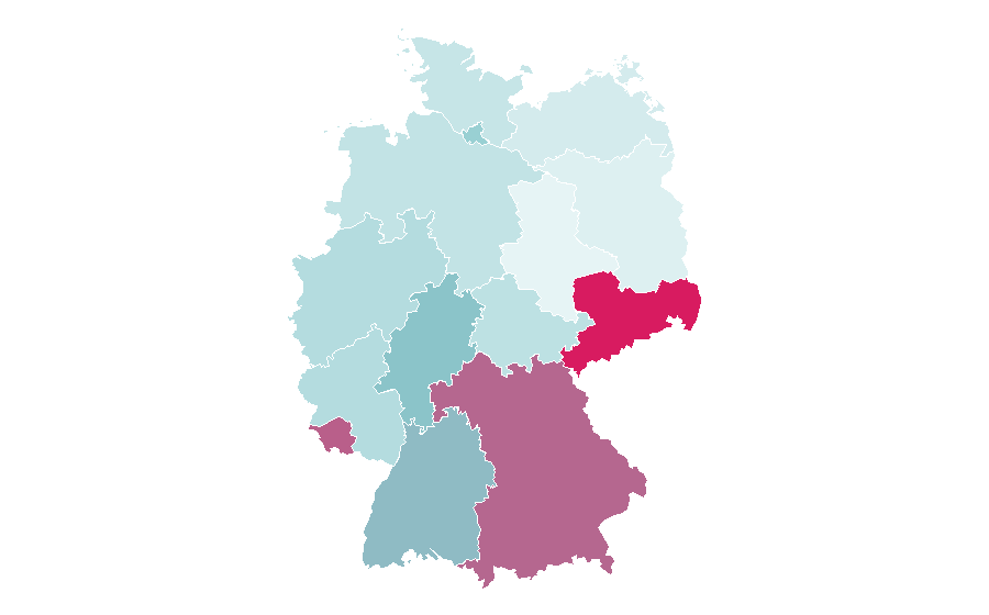 Affinity by region — Vuelta a España, Germany