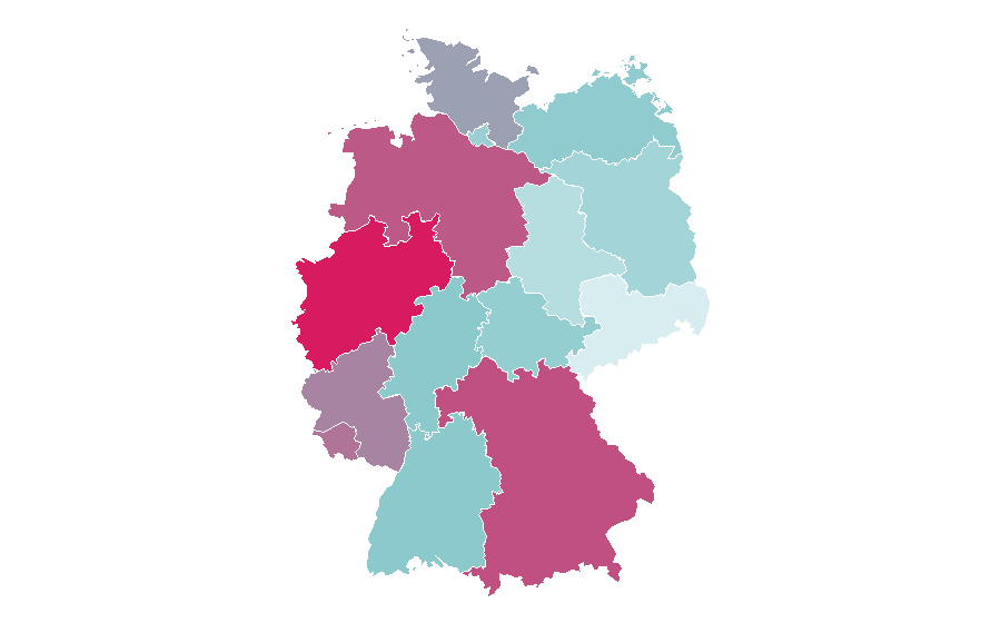 Affinity by region — VW T-Cross, Germany