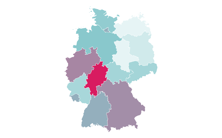 Affinity by region — W (magazine), Germany