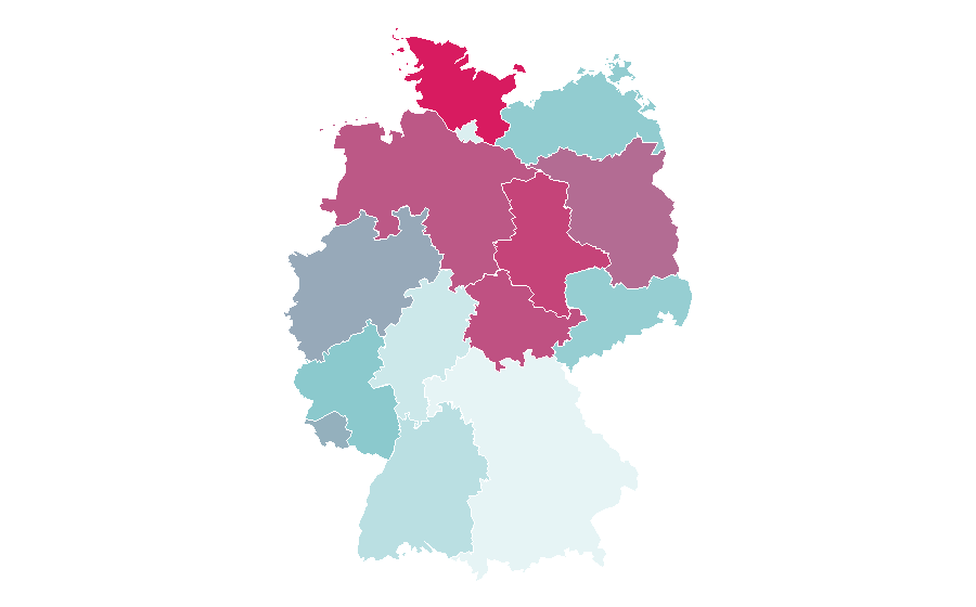 Affinity by region — Waipu.tv, Germany