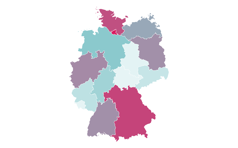 Affinité par région — Wakeboarding, Allemagne