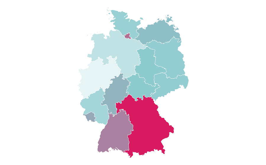 Affinity by region — Wakesurfing, Germany