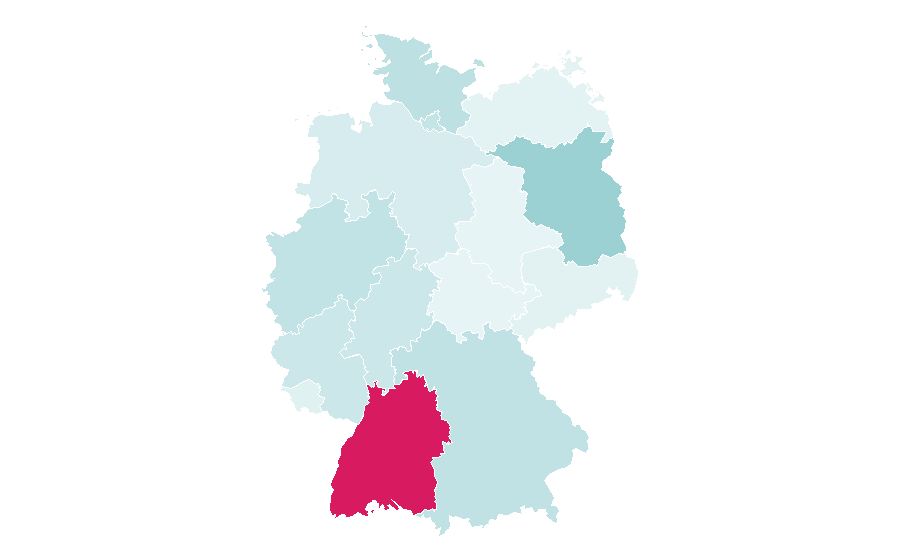 Affinity by region — Wall, Germany