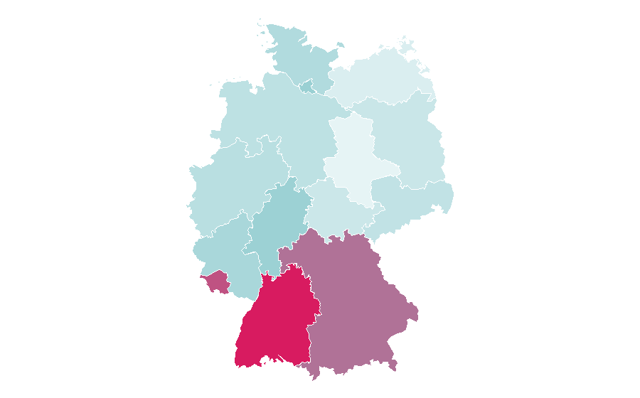 Affinité par région — Wallet, Allemagne