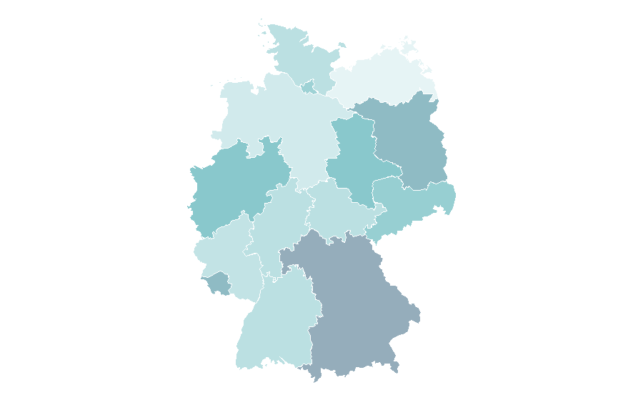 Affinity by region — Washing, Germany