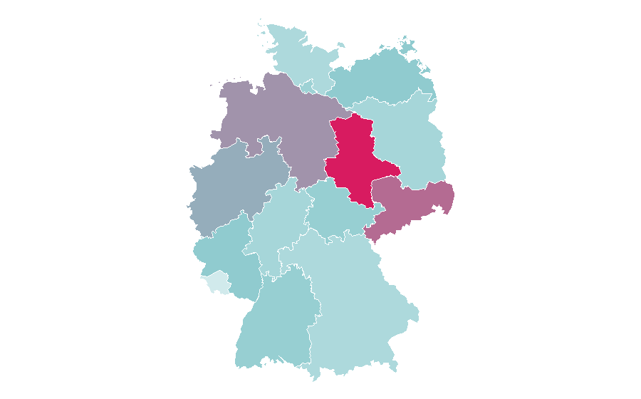 Afinidad por región — Washing machine, Alemania