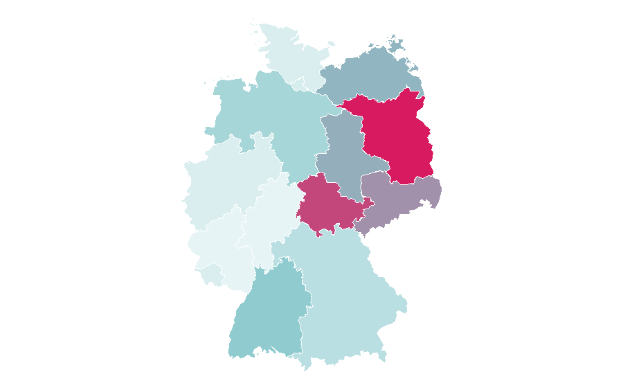 Affinity by region — Wastewater, Germany