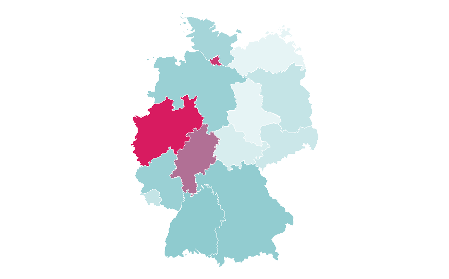 Affinity by region — Water bottle, Germany
