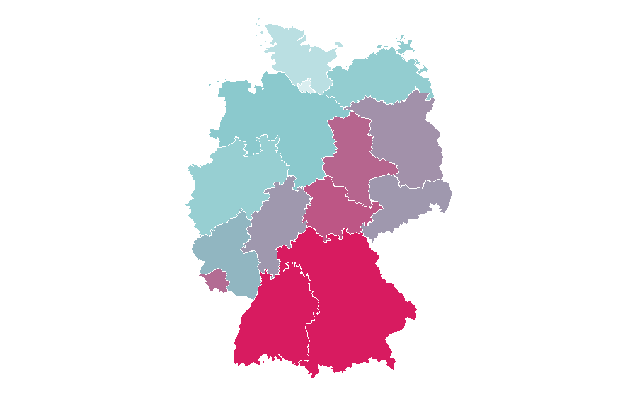 Affinity by region — Water treatment, Germany