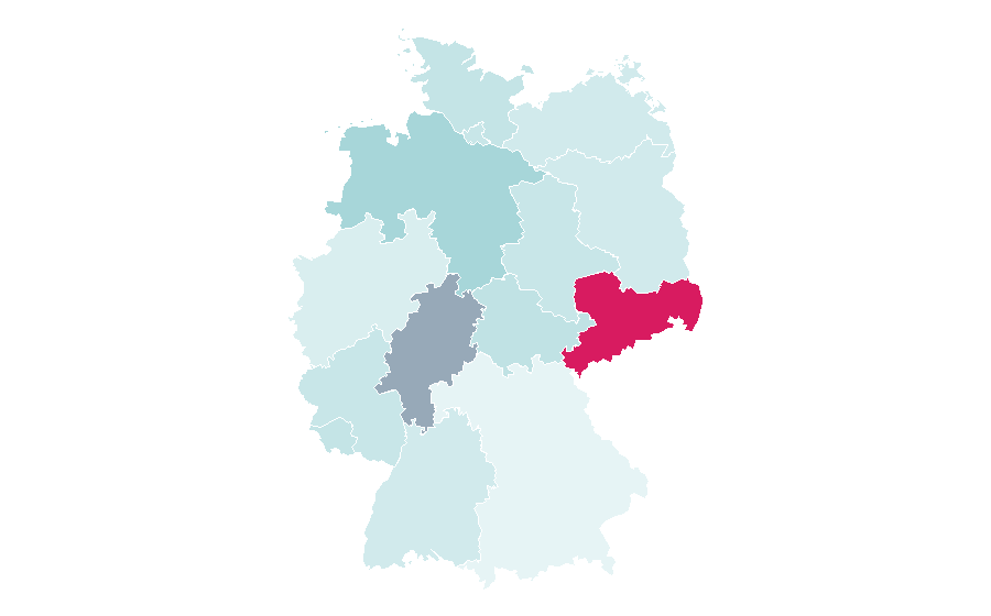 Affinity by region — Watercolor painting, Germany