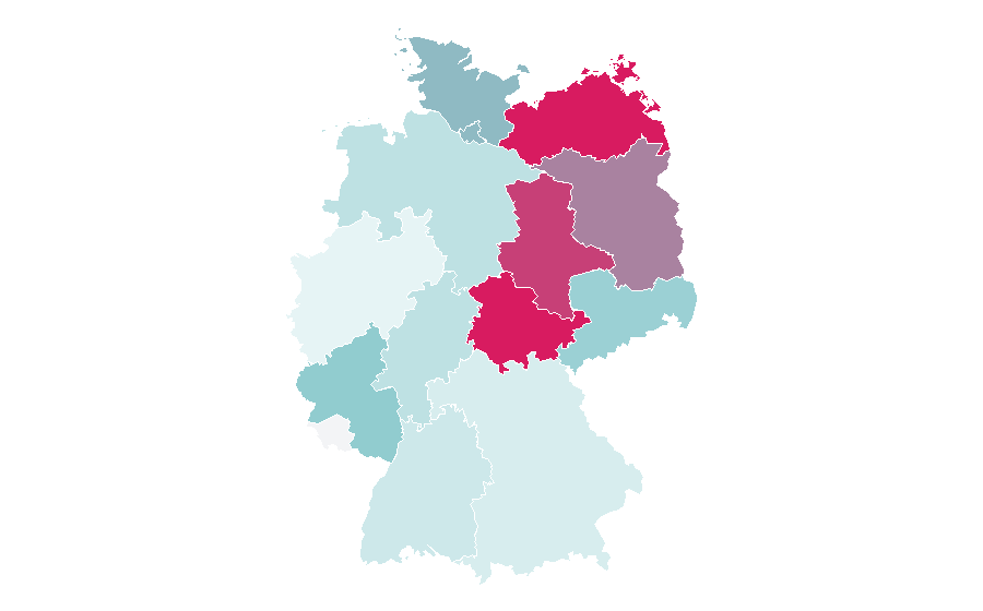 Affinity by region — Waterproof fabric, Germany