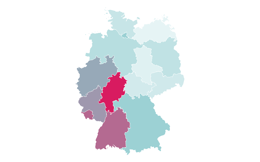 Affinity by region — Waze, Germany