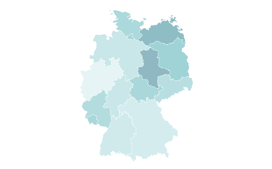 Affinity by region — Wearable computer, Germany