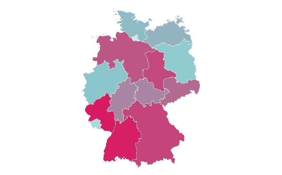 Affinity by region — Weather forecasting, Germany