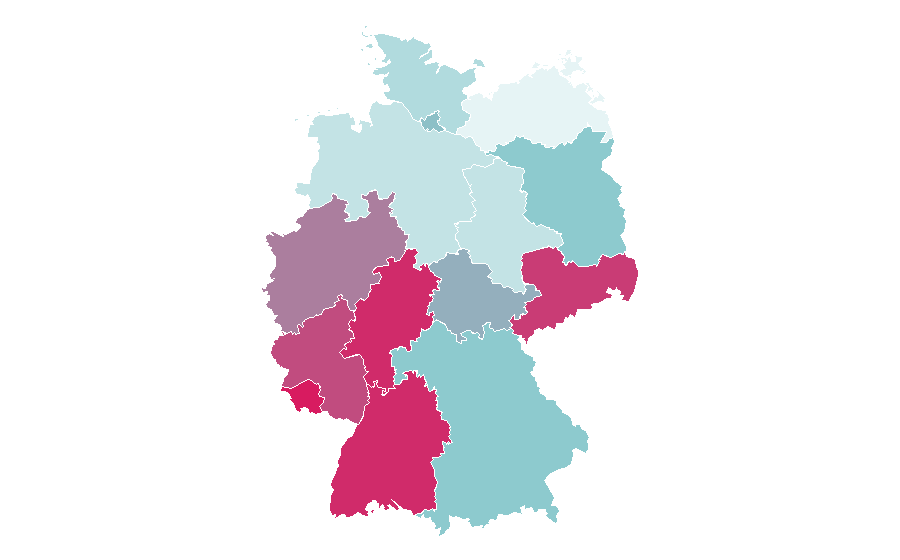 Affinità per regione — Web page, Germania