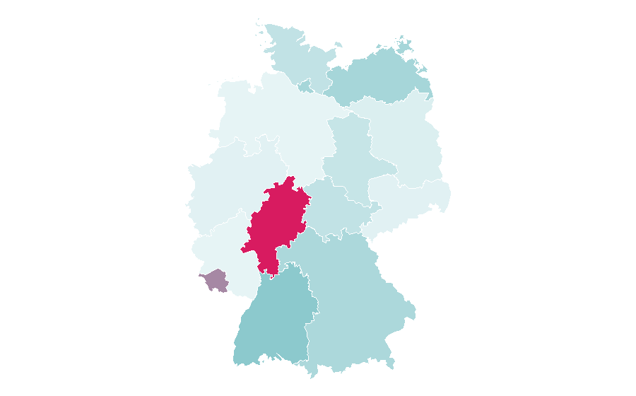 Affinity by region — Web service, Germany