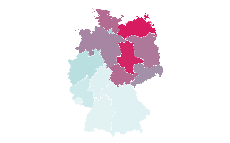 Affinità per regione — Wedding anniversary, Germania