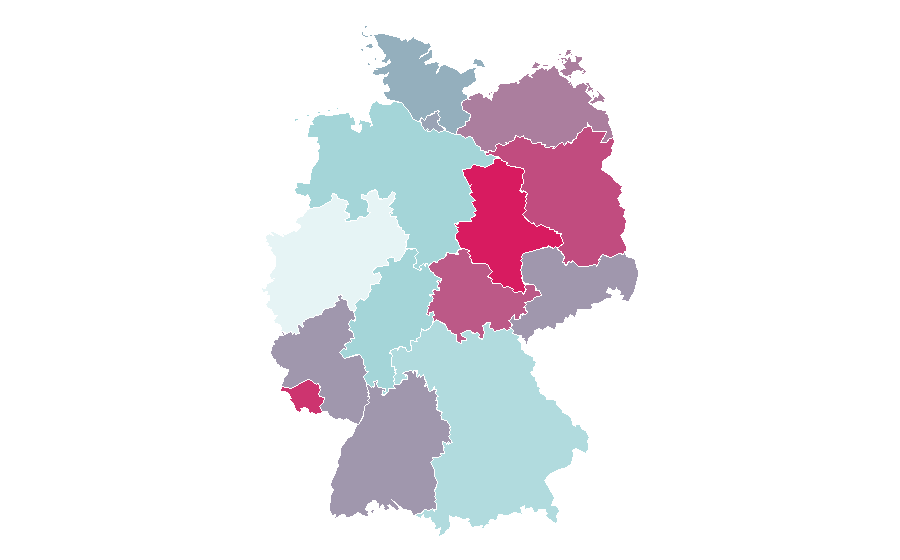 Affinity by region — Wedding cake topper, Germany