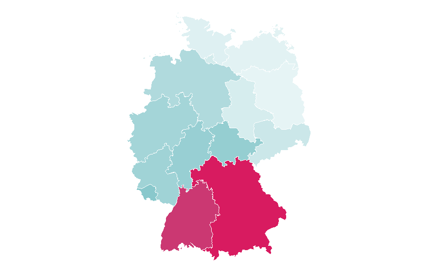 Affinité par région — Wedding dress, Allemagne