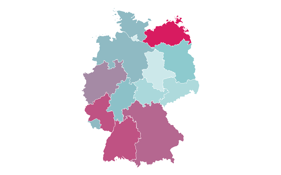 Affinité par région — Wedding photography, Allemagne