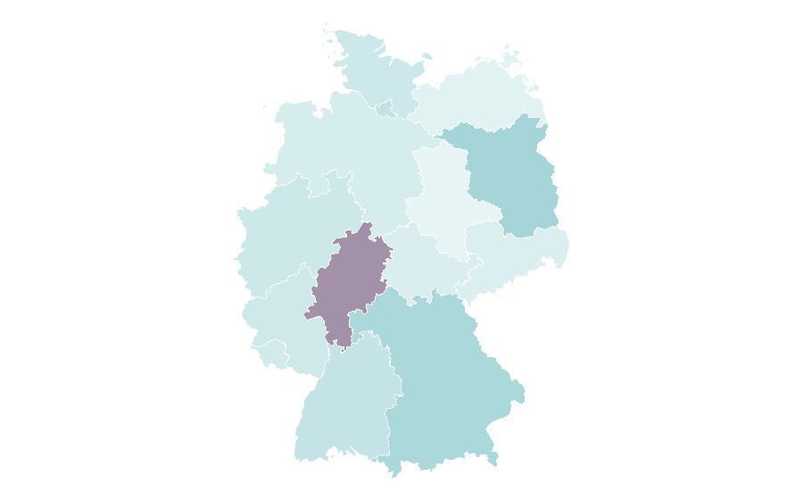 Affinity by region — Weebly, Germany