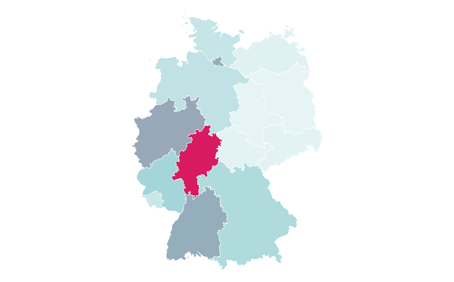 Affinity by region — Welterweight (MMA), Germany