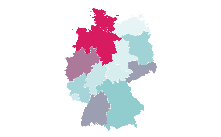 Affinity by region — Wer stiehlt mir die Show, Germany