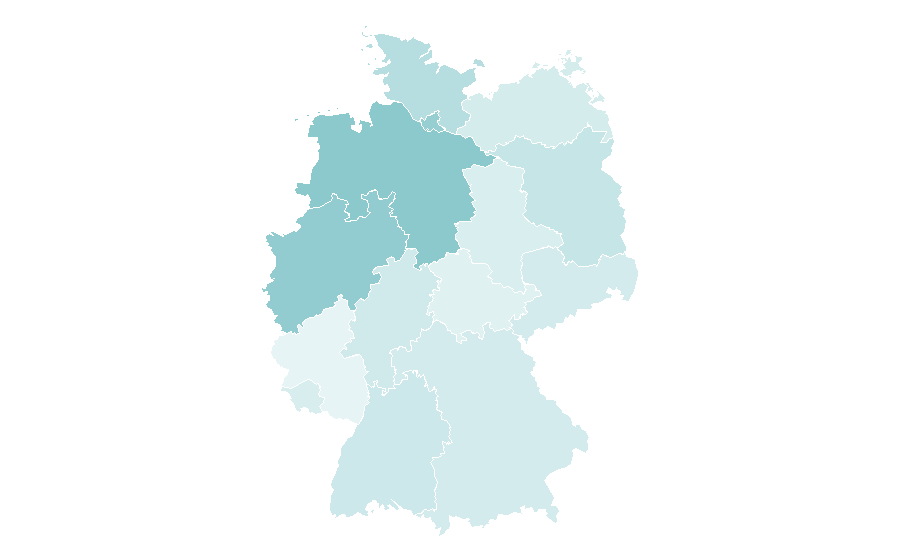 Affinity by region — West Ham United F.C., Germany