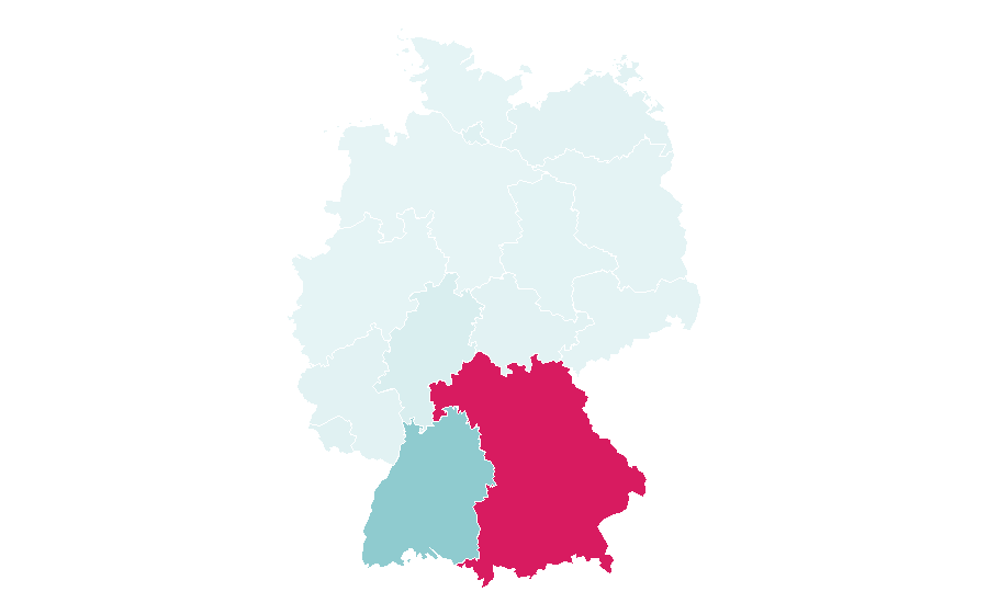 Affinity by region — Westbahn, Germany