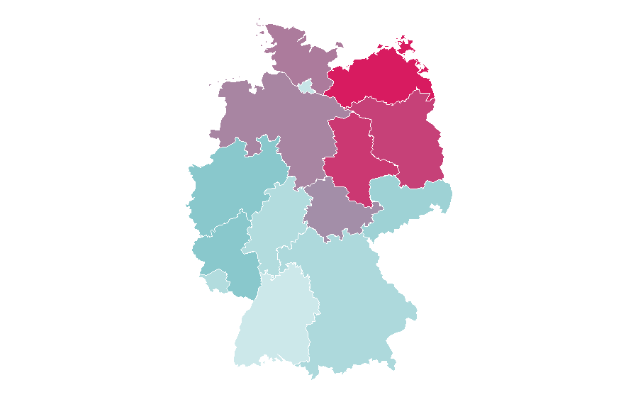 Affinity by region — Western (genre), Germany