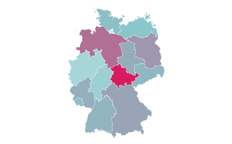 Affinity by region — Westfalia, Germany