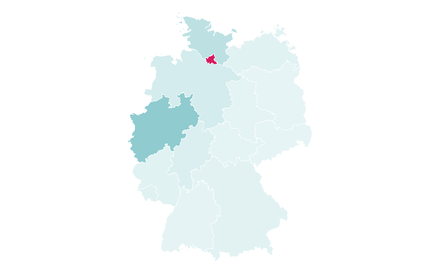 Affinity by region — Westfield, Indiana, Germany