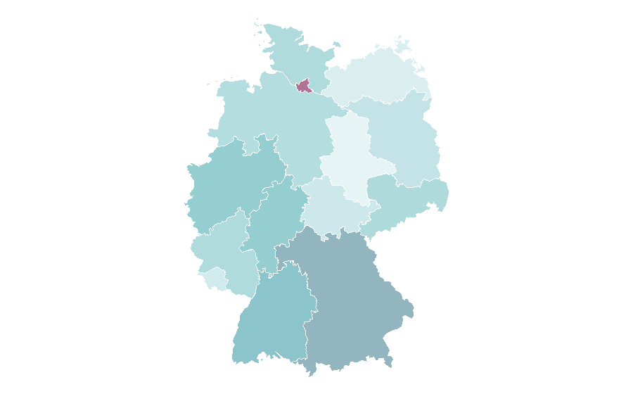 Affinité par région — WeTransfer, Allemagne