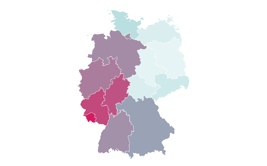 Affinity by region — Wheat beer, Germany
