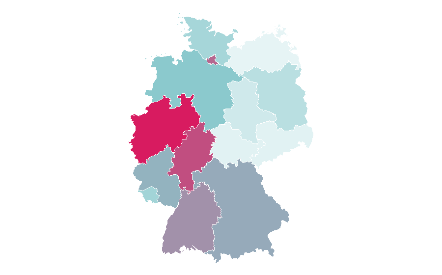 Affinity by region — White Chicks, Germany