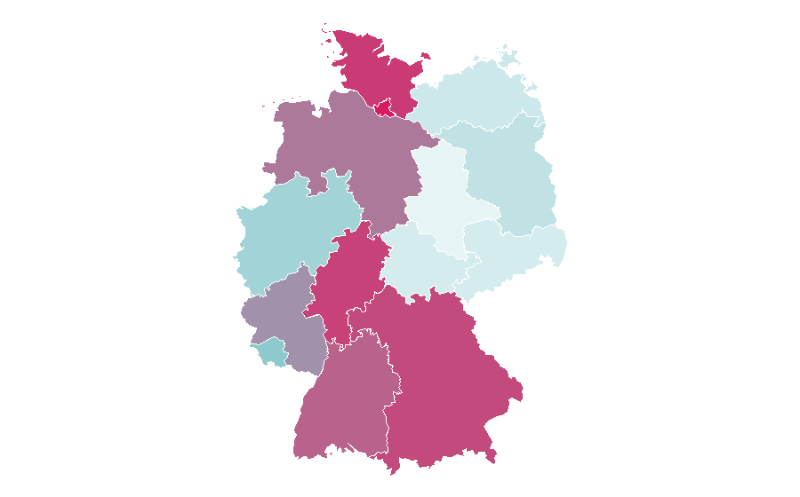 Affinity by region — White Collar, Germany