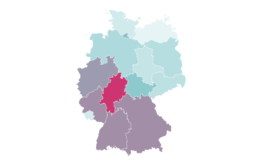 Affinity by region — White-collar worker, Germany