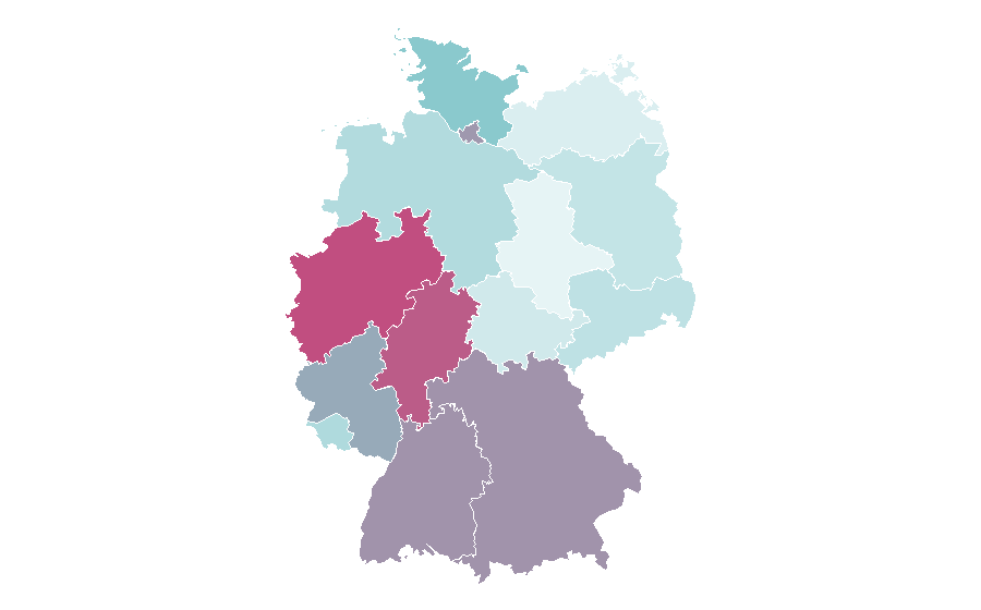 Affinity by region — White House, Germany