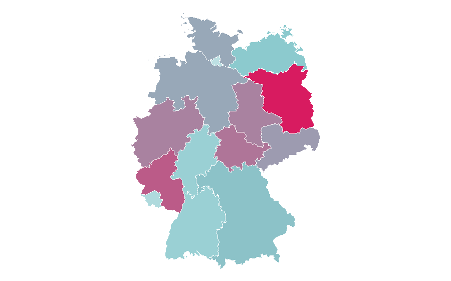 Affinité par région — Whitney Houston, Allemagne